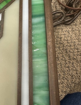 Arts & Crafts Style Leaded Glass Pendant Light