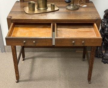 Arts & Crafts Vanity Desk & Mirror