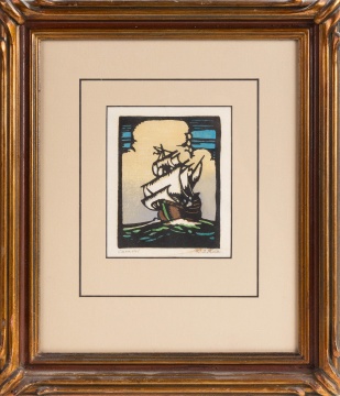 William Seltzer Rice (American, 1873-1963) "Caravel" (The Medieval Ship)