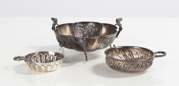 Silver Compote & Wine Tasters