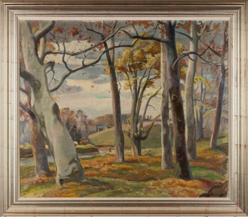 Charles Rohrbach (American, 1892-1962) Landscape (Fall Beeches)