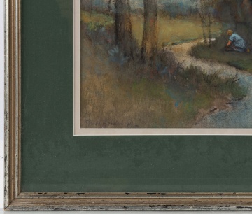 George H. Brodhead (American, b. 1860) Woman Gardening