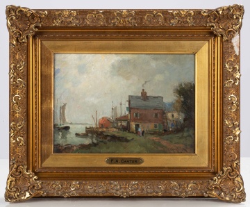 Fernando A. Carter (American, 1855-1931) Harbor Scene
