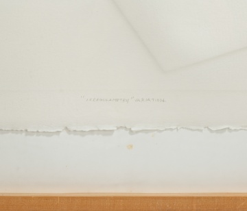 Angelo Savelli (Italian, 1911-1995) "Irregulametry" Variation, 1995