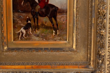 Scott Leighton (American, 1849-1898) Fox Hunter, 1898