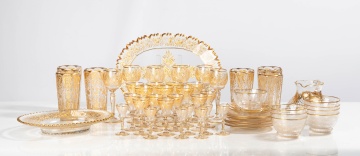Extensive Set of Glassware, Attributed to Moser