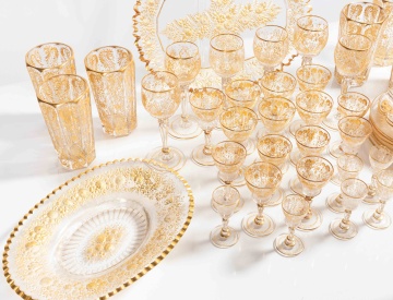 Extensive Set of Glassware, Attributed to Moser