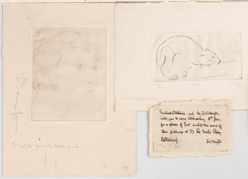 Etchings, William Blake, Stanley Hayter, Leonard Tsuguharu Foujita, Marie Laurenin