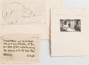Etchings, William Blake, Stanley Hayter, Leonard Tsuguharu Foujita, Marie Laurenin