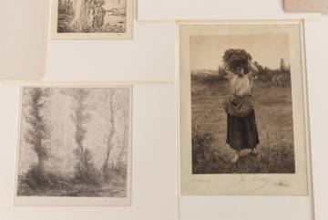 Etchings, Jules Brenton, Alphonse Legros, William Merit Chase