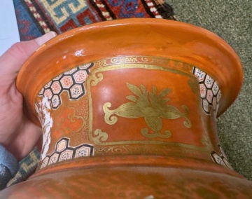 Pair of Japanese Kutani Porcelain Vases