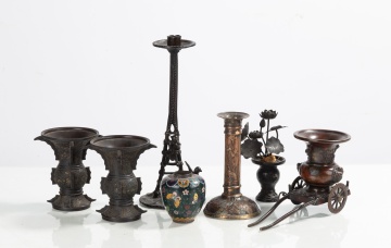 Japanese / Chinese Bronze Table Articles