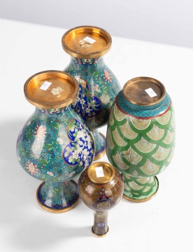 Chinese / Japanese Cloisonne Vases
