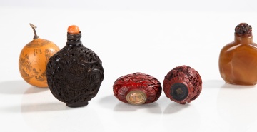 Five Snuff Bottles