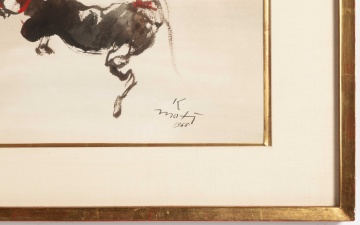 Kaiko Moti (Indian,1921-1989) Horses, 1965
