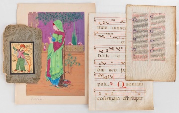 Works on Paper, Indian Portrait, German Manuscripts