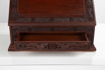 South East Asian Carved Wood Podium