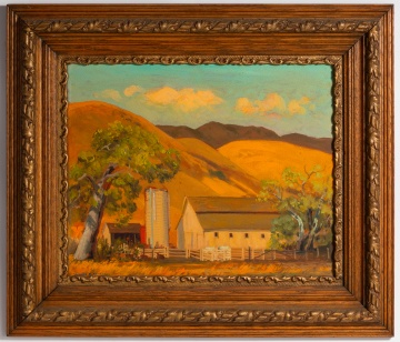 Alfred R. Mitchell (1888-1972) Ranch Near San Luis Obispo