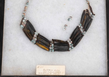 Native American Buffalo Silver Necklace & Arrowheads