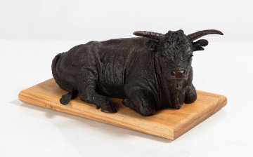 Bill Owen, CA (American, 1942-2013) Bronze Bull