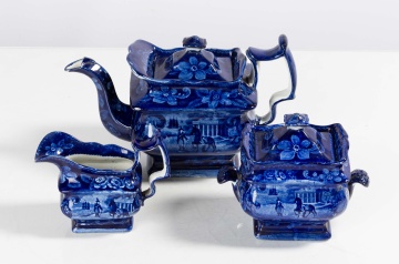 Early Historical Transfer Ware Washington's Mount Vernon