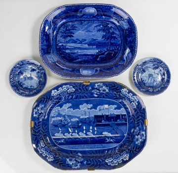 Staffordshire Blue Transfer Ware