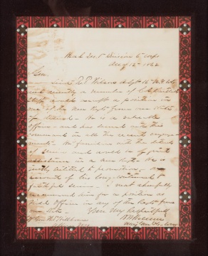 Group of Autographs, Civil War Union Generals