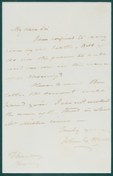 Major General John E. Wool Autograph