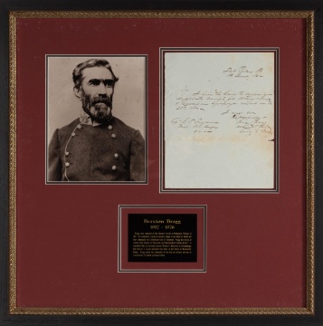 Group of Autographs, Civil War Confederate Generals