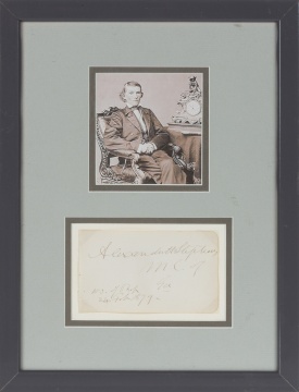 Alexander H. Stephens Autograph