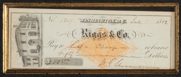 Two William T. Sherman Autographs