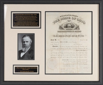 President Rutherford B. Hayes Autograph