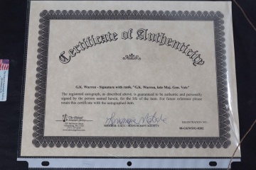 Gouverneur K. Warren Autograph
