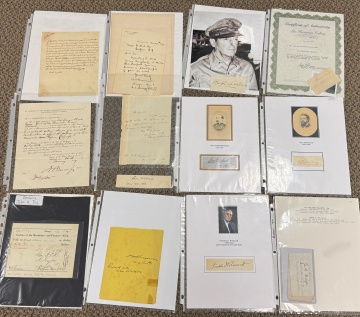 Group of Historical Autographs