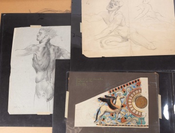 Carl Paul Jennewein (German/American, 1890-1978) Portfolio of Drawings