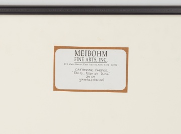 Catherine Burchfield Parker (American, 1926-2012) Route 5 Rain at Dusk