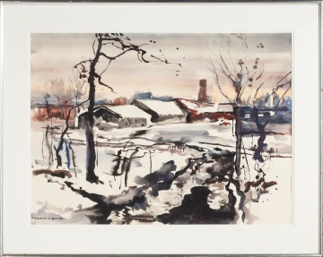 Robert Blair (American, 1912-2002) Winter Scene