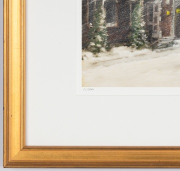 John Montague (American, b. 1944) "Saturn Club in Winter, Buffalo, New York"