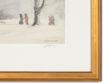 John Montague (American, b. 1944) "Saturn Club in Winter, Buffalo, New York"