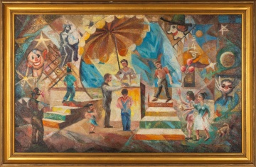 Carlo (Antonia) Nisita (American, 1895-1990) Fun House at the Fair