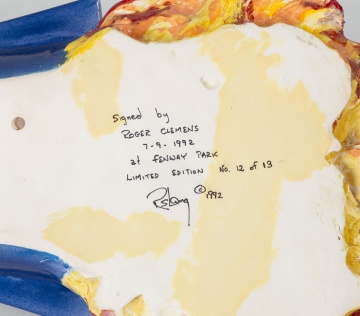 Roger Clemens "The Rocket" Autographed Collectible Ceramic Sculpture