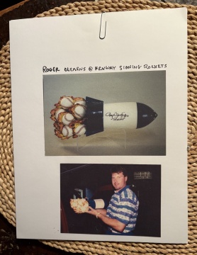 Roger Clemens "The Rocket" Autographed Collectible Ceramic Sculpture