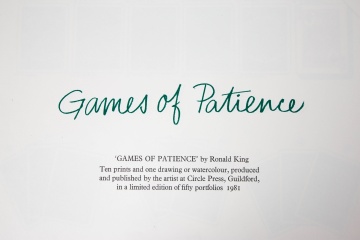 Ronald King (British, b. 1932) "Games of Patience" Series, 1981