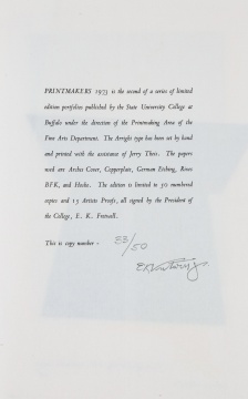 State University College at Buffalo, Printmakers, 1973