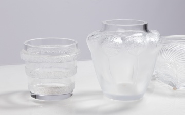Lalique Ricquewihr Lave-Raisins, Bali, & Hutan Vases
