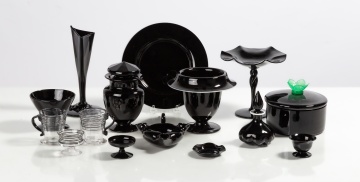 Steuben Mirror Black Tableware