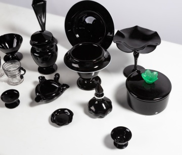 Steuben Mirror Black Tableware