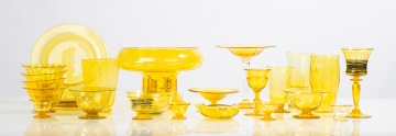 Steuben Bristol Yellow Tableware