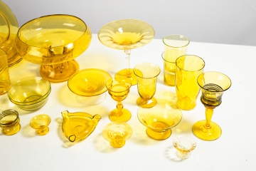 Steuben Bristol Yellow Tableware