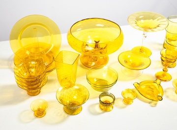 Steuben Bristol Yellow Tableware